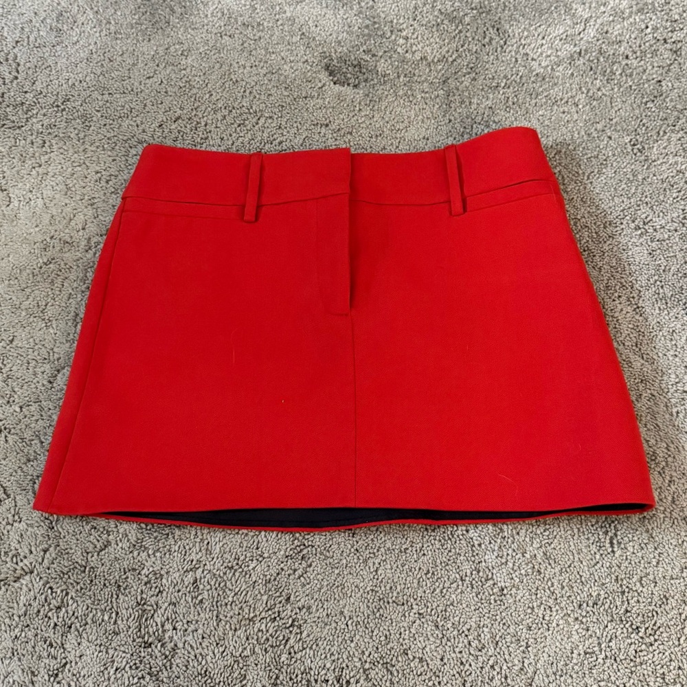 Zara Red Mini Skirt size small